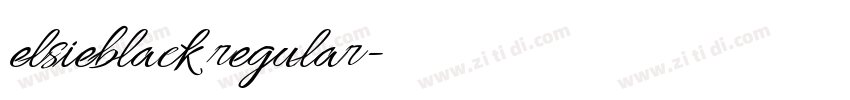 elsieblack regular字体转换 elsieblack regular字体转换